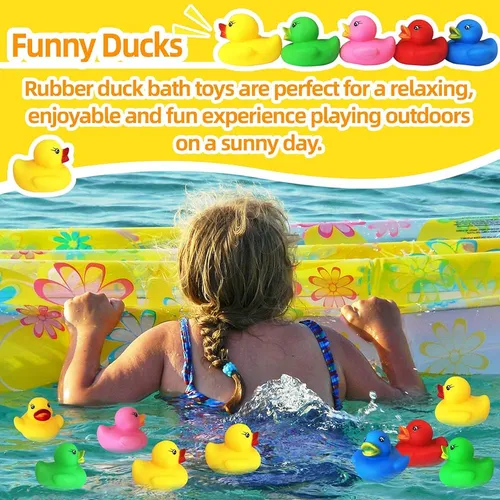 ~? Sunioine 50-pack Multicolor Rubber Ducky 2 Pulgadas Bulk