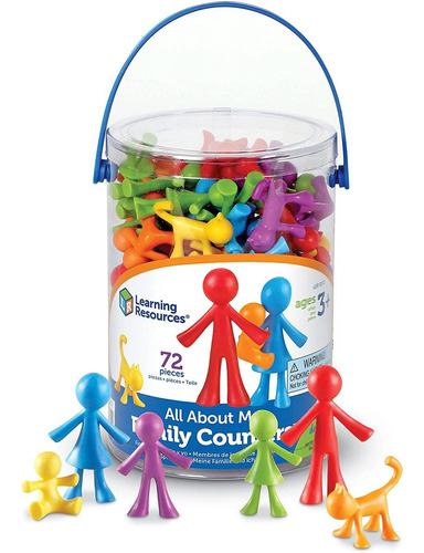  All About Me Family Counters, Assorted Colors And Shap...