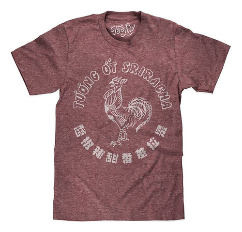 Camiseta Tee Luv Tuong Ot Sriracha - Camisa De Gallo Srirach