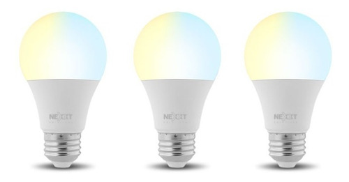 Pack 3 Ampolleta Led Inteligente Nexxt Calid/frio- Revogames