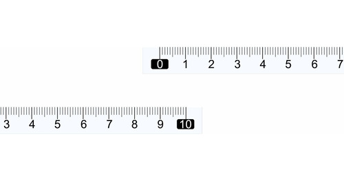 Cinta Metrica Adhesiva 3.9 in Izquierda Derecha 10