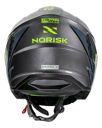 Capacete Norisk Darth Ii Storm Titanium E Cinza