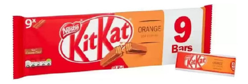 Kit Kat Naranja 9 Piezas De 2 Dedos Cada Una