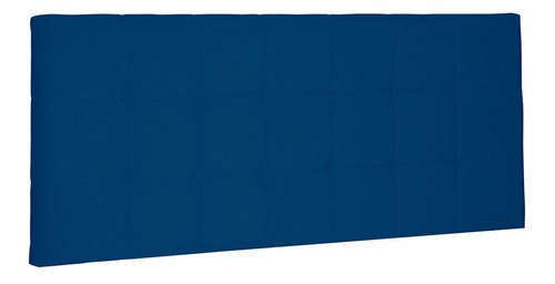 Cabeceira Painel Para Cama Box King 195 Verona Suede Cor Azul-marinho