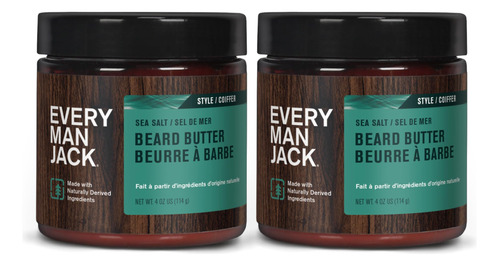 Every Man Jack Mantequilla De Barba - Fragancia Sutil De Sal