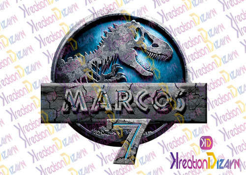 Logo Personalizado Con Tu Nombre De Jurassic Park