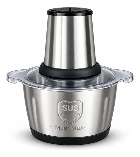 Processador Triturador Elétrico De Alimentos Inox 2 Litros Prateado 220v