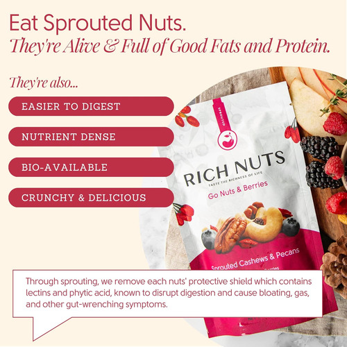 Rich Nuts Go Nuts & Berries Mezcla Gourmet De Frutos Secos G