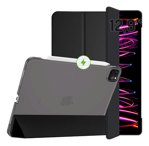 Funda Smart Para iPad Pro 12,9 M2 6ta 2022 Y M1 5ta Sin Slot