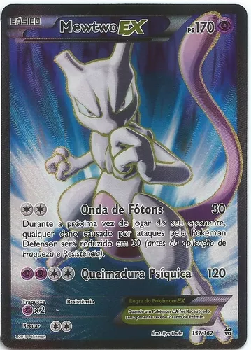 Carta Pokémon Lendário Mewtwo Ultra Rara Pt