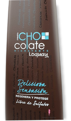 Shampoo Chocolate Hidratante Libre De Sulfatos Loquay 300ml