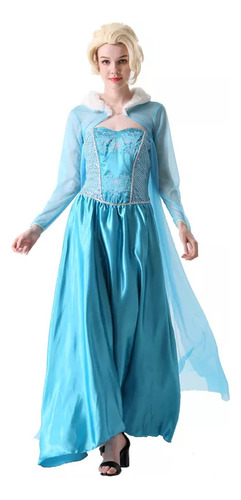 Vestido De Halloween Frozen Princess Elsa For Adultos