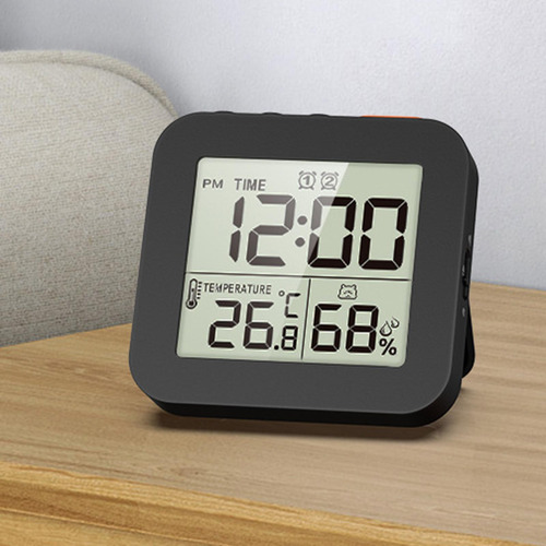 Relojes A Prueba De Agua Relojes De Cocina Termómetro Negro