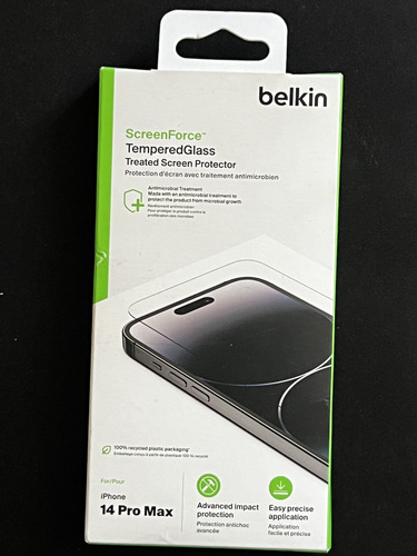 Mica Protectora Templada Belkin Original / iPhone 14 Pro Max (Usado)