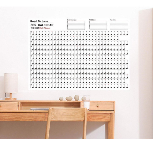 ( Planificador De Calendario Anual Para Colgar En La Pared,