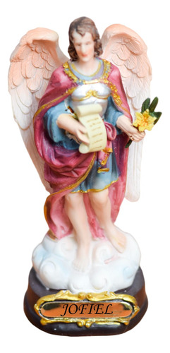 Estatua Figura San Jofiel Decorativo 14cm Cerámica Caroleste