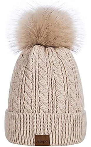 Gorro De Invierno Para Mujer De Alepo, Gorro De Esquí Suave 