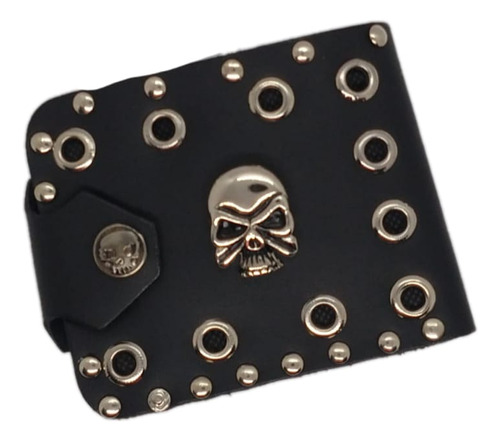 Cartera De Piel Rock, Punk, Metal 6 Modelos A Elegir 