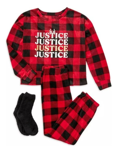 Pijamas Para Niñas Marca Justice Talla 16/18 Incluye Medias