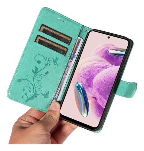 Funda For Xiaomi Redmi Note 12s Cartera Teléfono Y Tarjeta