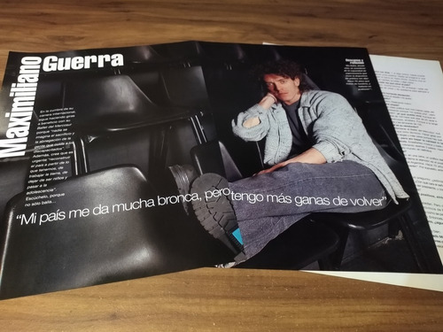 (z486) Maximiliano Guerra * Clippings Revista 3 Pgs * 2002
