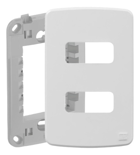 Tomada Dupla 10a Composé Weg 2p+t Placa 4x2 Branca
