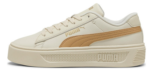 Zapatilla Puma Smash Platform V3 Blanco Mujer