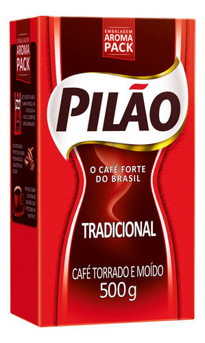 Café Brasileño Pilao 500 G Tostado Molido Agro Servicio