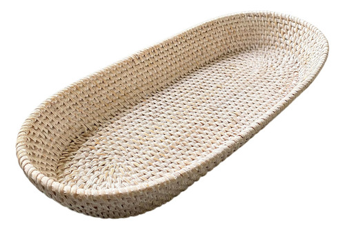 Cesta Ovalada Estrecha De 43 Cm Canasta Bohemia Hecha A Man