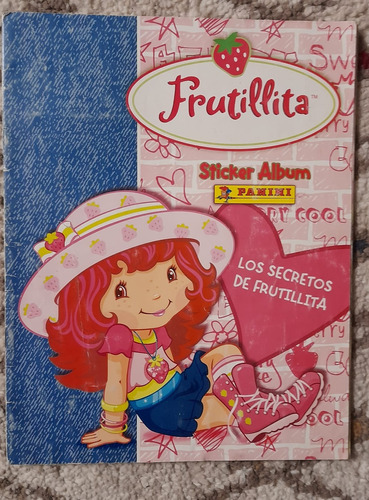 .- Album Frutillita Panini Incompleto Pegado