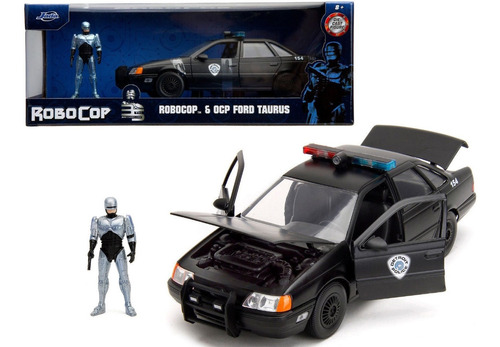 Jada 1:24 Robocop Y Ocp Ford Taurus Policía D Detroit Black