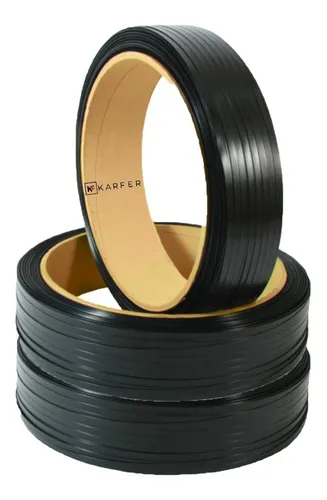 comprar Kit 3 Fitas Pp Arquear Plástica 16mm Rolo Preta Frete Grátis