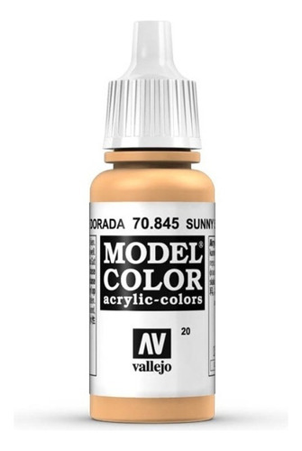 Vallejo Model Color 17ml Pintura Acrílica Color 20 Carne Dorada 70.845