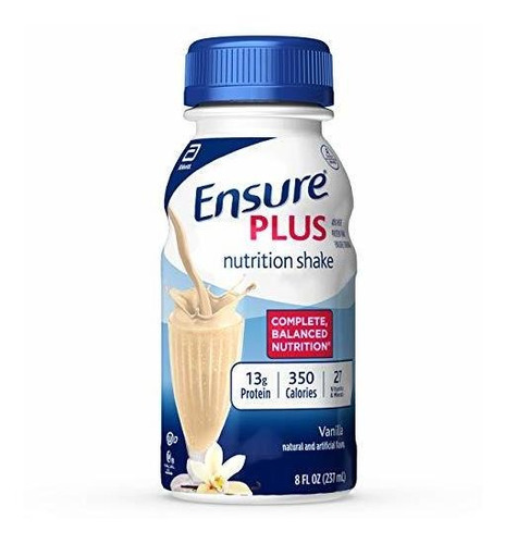 Ensure Plus Nutrición Shake Con 13 Gramos De Proteína De Alt