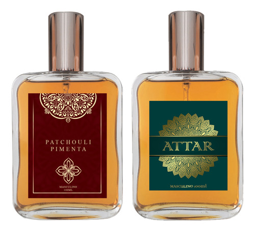 Kit Perfume Masculino - Patchouli Pimenta + Attar 100ml