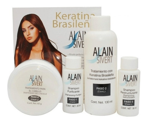 Alain Sivert Keratina Brasilena Kit 4 Pasos