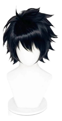 Zh Peluca Cosplay Death Note L L.lawliet, Corta, Negra