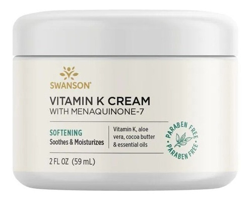 Swanson | Vitamin K With Menaquinone-7 I 2 Floz I Cream 