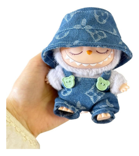 Ropa Labubu Para Muñeca De 17 Cm, Traje De Mezclilla Con Som