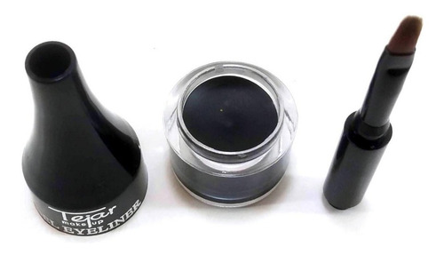 Imagen 5 de 10 de Delineador Gel De Ojos Y Cejas Cremoso Negro Tejar C/ Pincel
