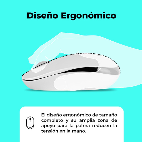Combo Teclado Y Mouse Techzone Inalámbrico 1000dpi Blco/ment Mouse Blanco Teclado Menta / Negro