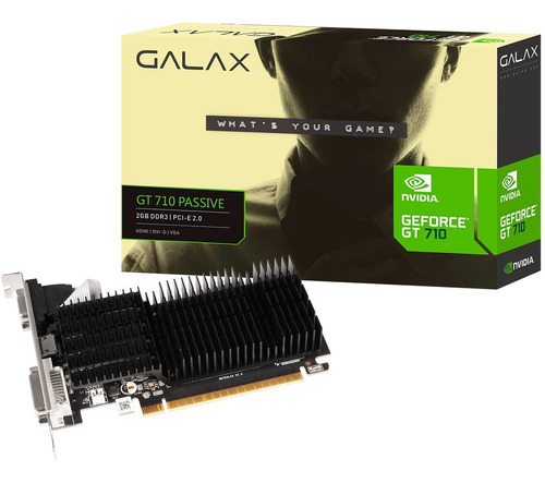 Imagem 1 de 4 de Placa De Vídeo Galax Gt 710 2gb Ddr3 - Nova Na Caixa