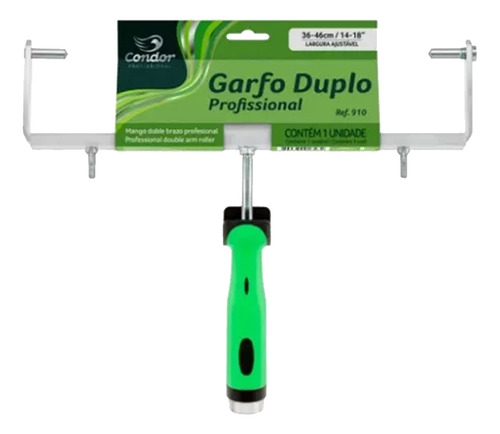 Garfo Duplo Profissional Ajustável 46cm Condor Para Big Rolo