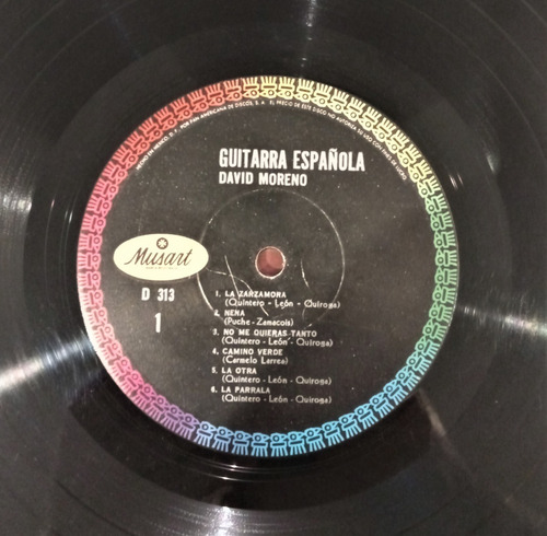 David Moreno Lp Guitarra Española (Usado)