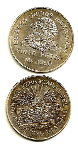 Moneda Falsa De Epoca Ferrocarril 1950 No Ferromagnetica