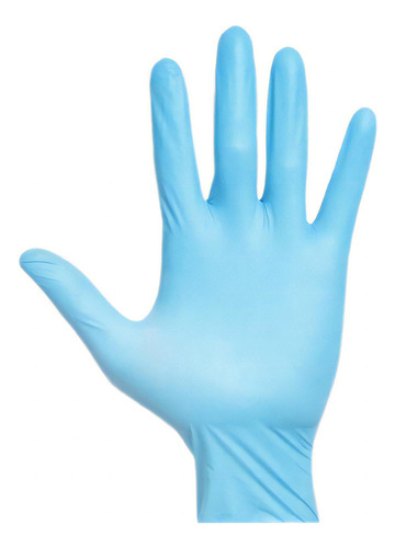 Guantes descartables Genérica Guantes de vinilo color azul talle S de nitrilo