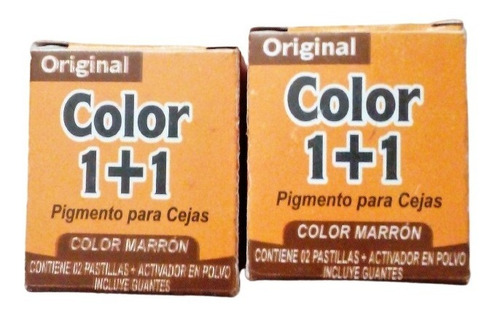 Color 1+1 Original Pigmento Cabello Cejas.. (incluye Guante)