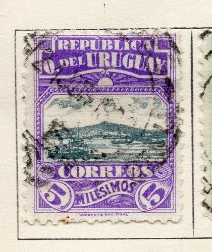 Estampillas Uruguay 1919 - Puerto De Montevideo