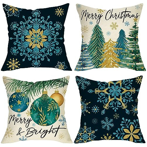 Fundas De Almohada Decorativas De Navidad Alegre De 20 ...