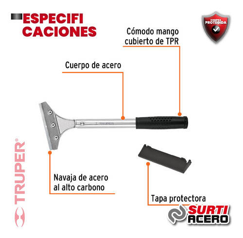 Raspador Con Mango, Navaja De 4 Truper